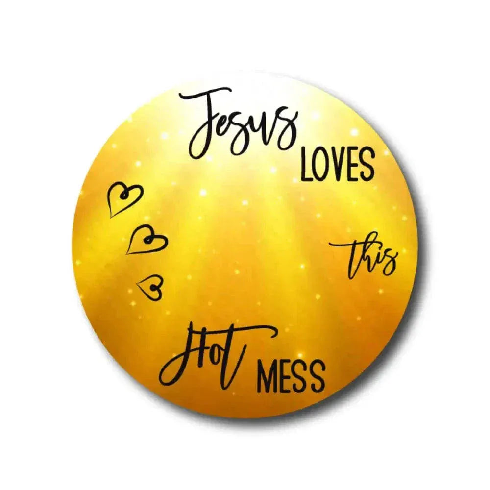 Single Patch / Medtronic-Instanct Jesus Loves this Hot Mess - Medtronic Instanct
