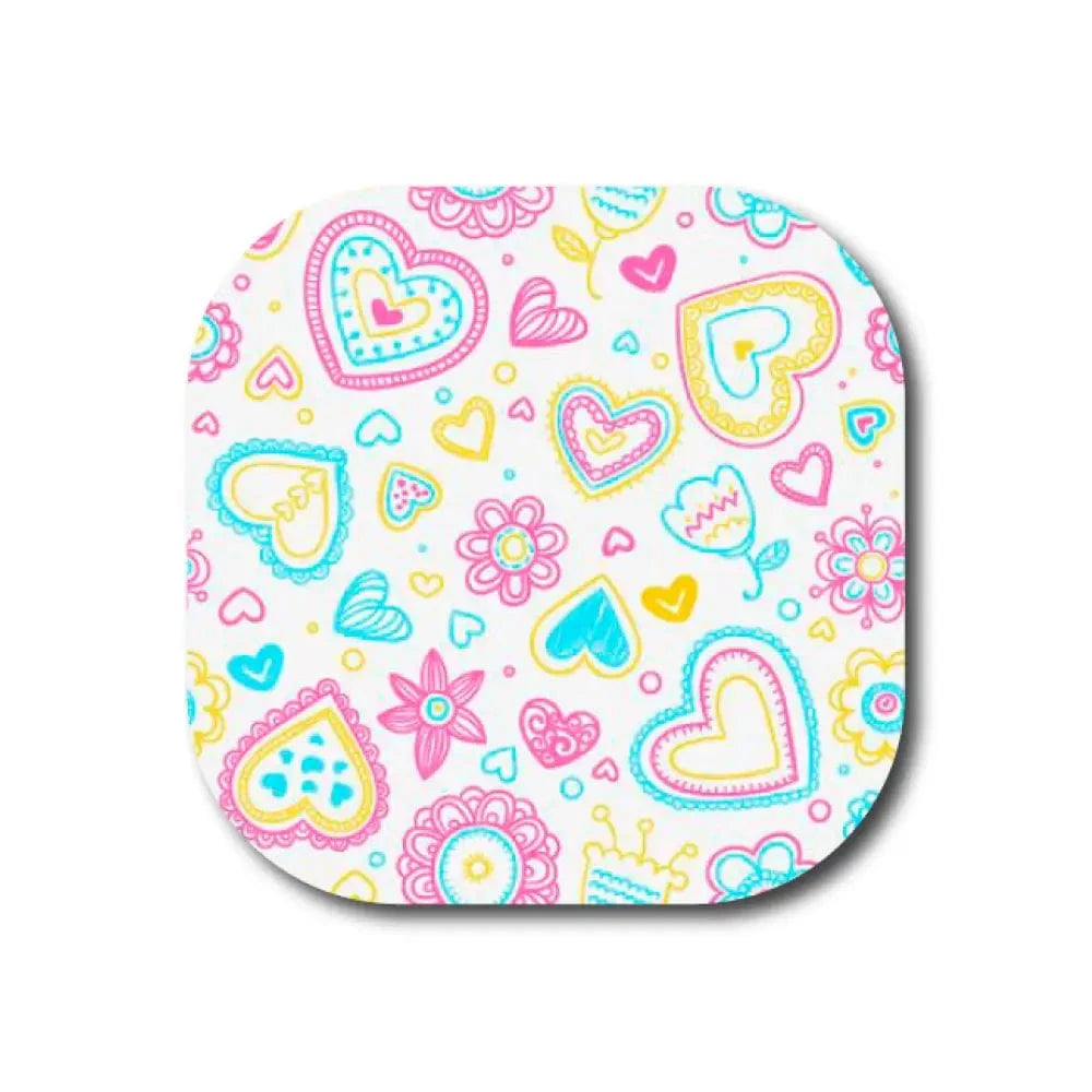 Single Patch / G7 Cover-up Joyful Love - Dexcom G7 and Stelo Cover-up