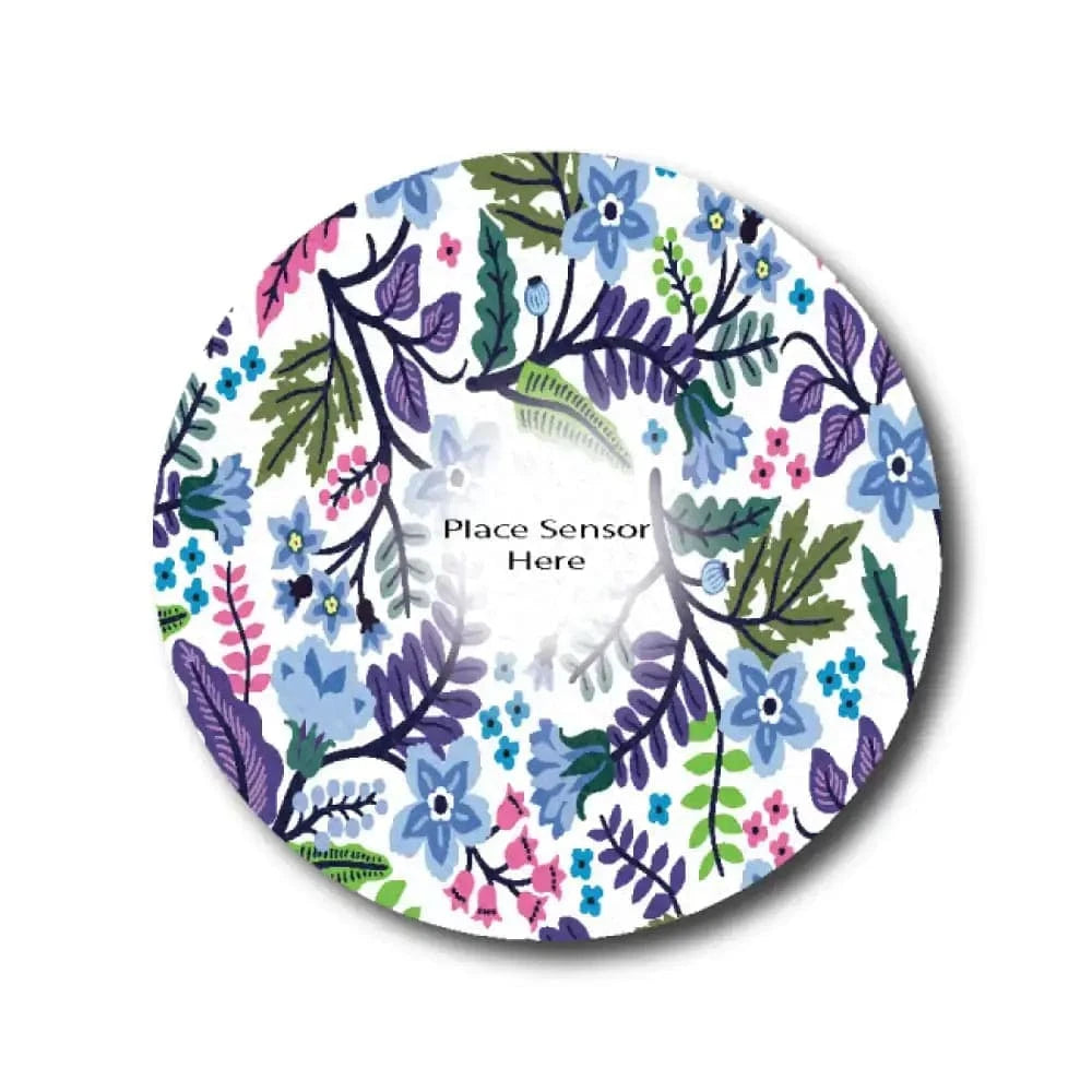 Single Patch / Libre 3 Lavender Garden Underlay Patch for Sensitive Skin - Libre 3