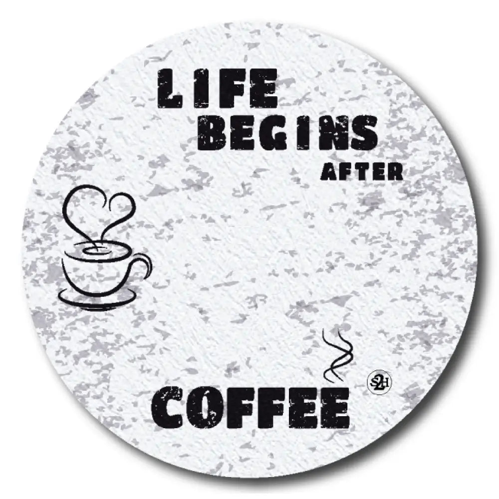 Life Begins After Coffee - Libre 2 Cover - up Single Patch