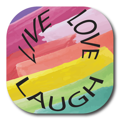 Single Patch / G7 Cover-up Live Love Laugh - Dexcom G7 and Stelo Cover-up