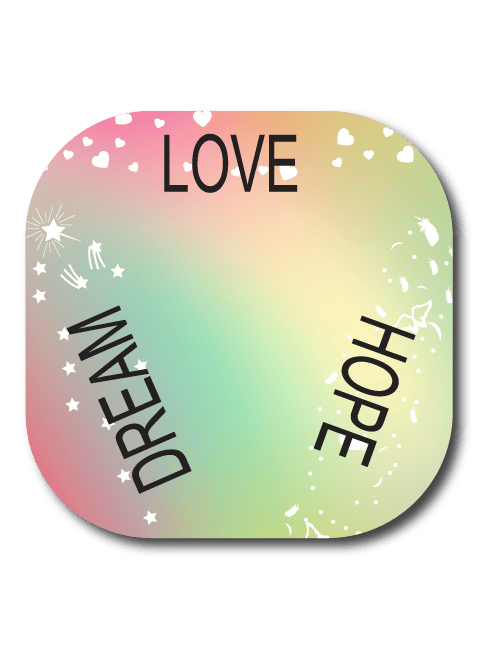 Single Patch / G7 Cover-up Love Hope Dream - Dexcom G7 and Stelo Cover-up