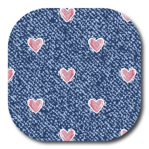 Single Patch / G7 Cover-up Love the Denim - Dexcom G7 and Stelo Cover-up