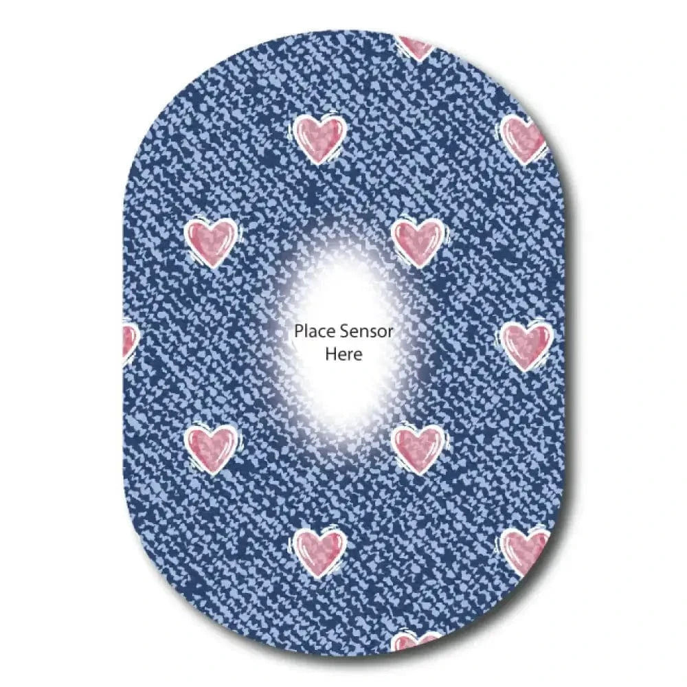 Single Patch / G6 Love the Denim Underlay Patch for Sensitive Skin - Dexcom G6