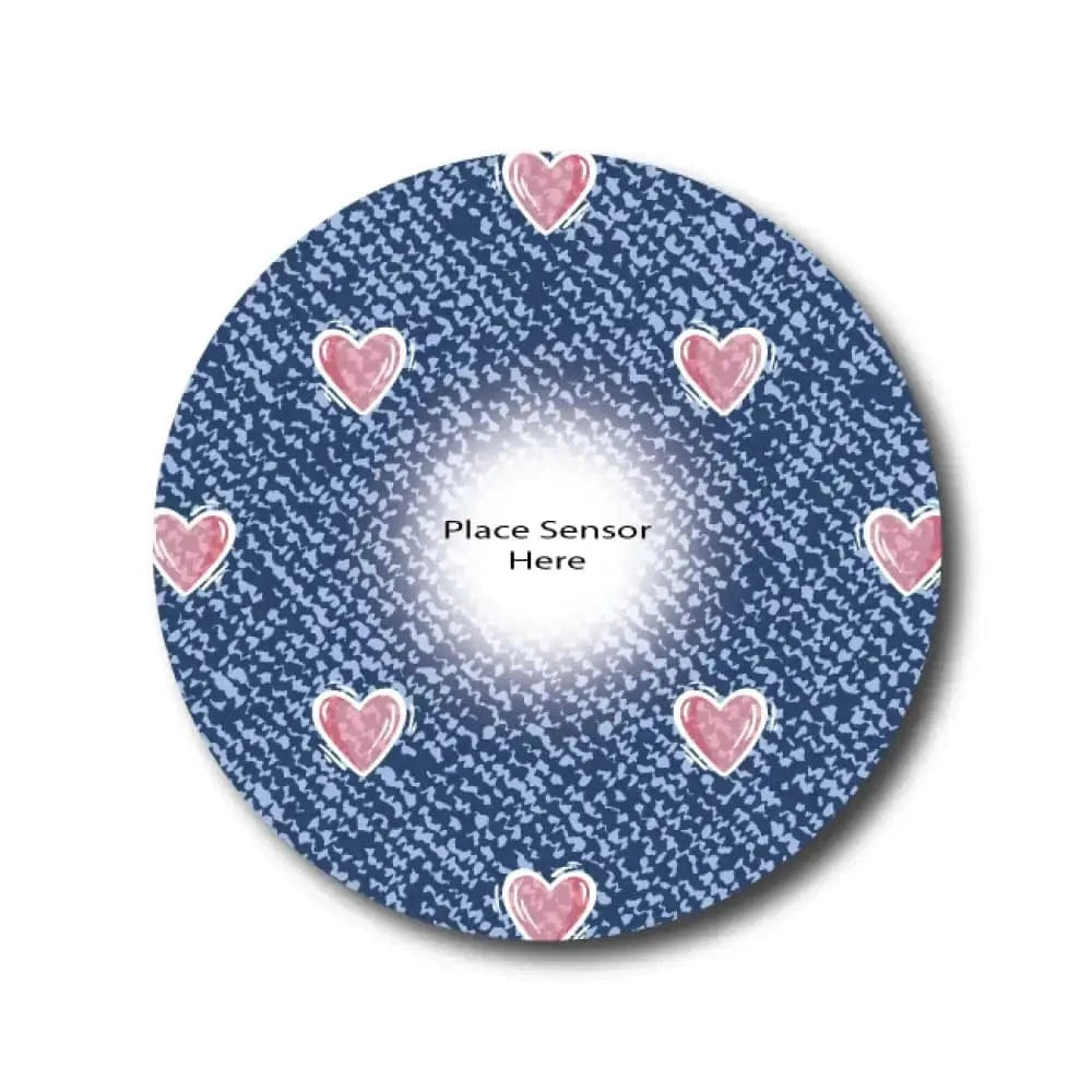 Single Patch / Libre 3 Love the Denim Underlay Patch for Sensitive Skin - Libre 3