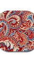 Single Patch / G7 Cover-up Maroon Paisley - Dexcom G7 and Stelo Cover-up