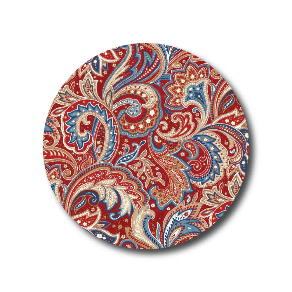 Single Patch / Medtronic-Instanct Maroon Paisley - Medtronic Instanct