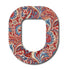 Single Patch / Omnipod Maroon Paisley - Omnipod