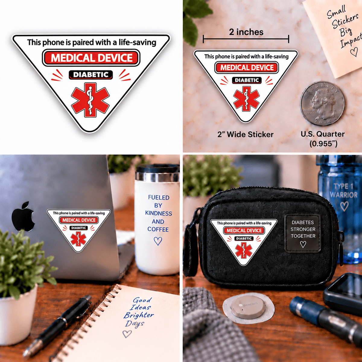Vinyl Sticker / Not intended for direct skin contact Medical Device - Corner Vinyl Stikers