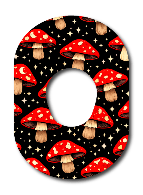 Single Patch / G7 Midnight Mushrooms - Dexcom G7 and Stelo