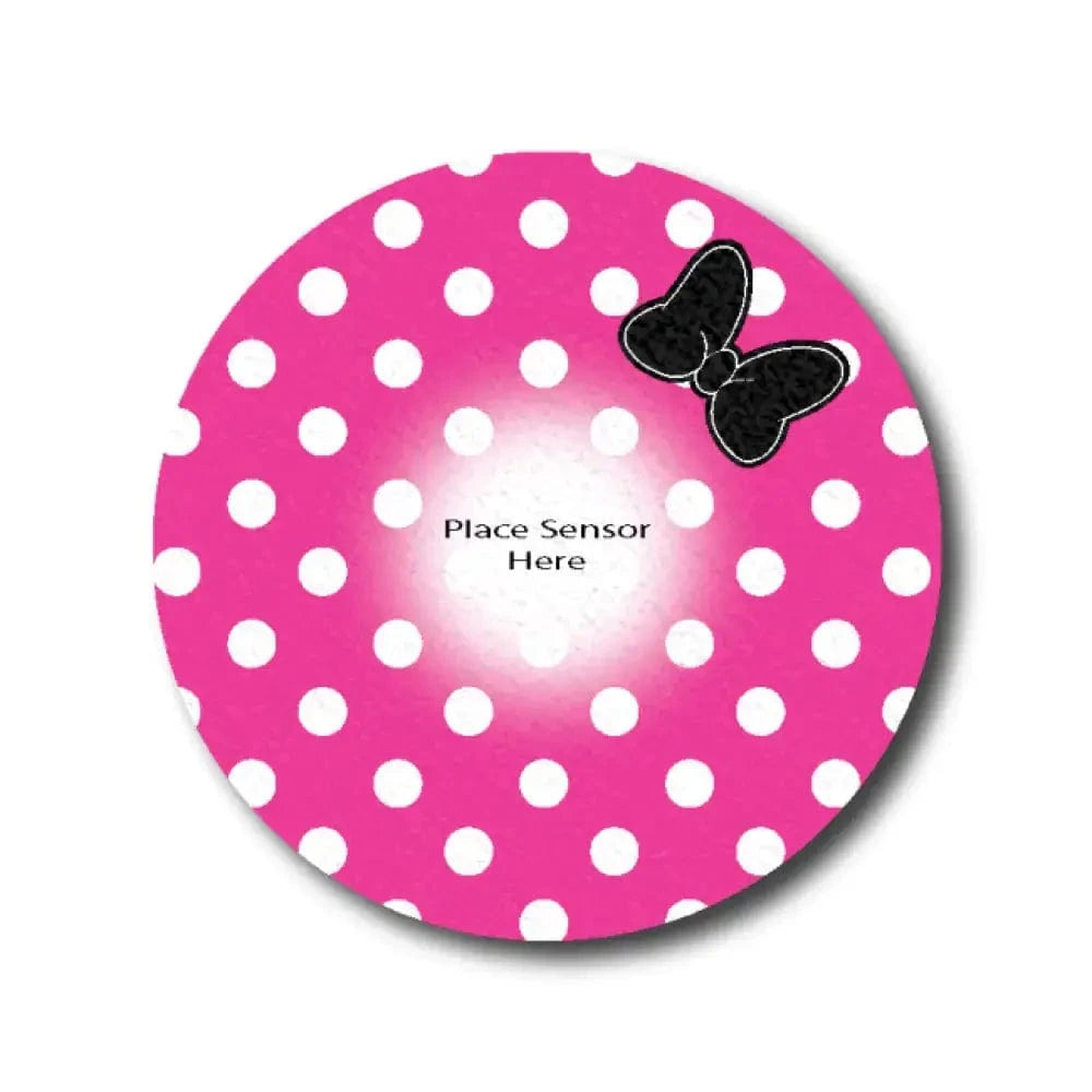 Single Patch / G7 Mini Dots Pink Underlay Patch for Sensitive Skin - Dexcom G7 and Stelo