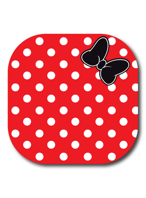 Single Patch / G7 Cover-up Mini Dots Red - Dexcom G7 and Stelo Cover-up