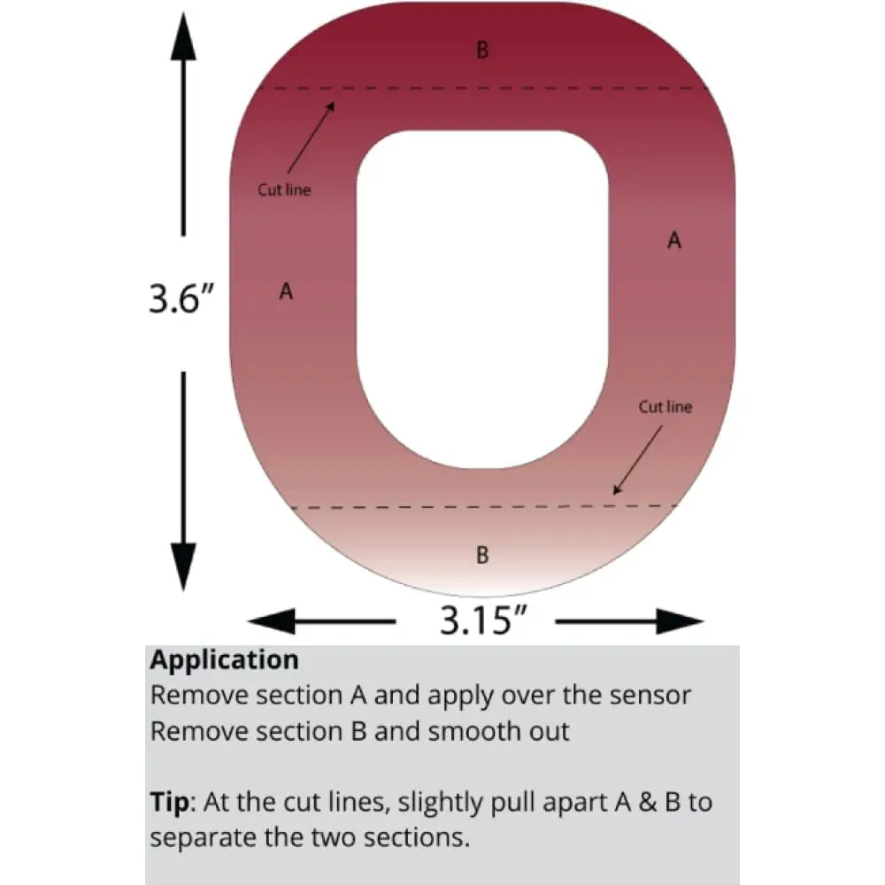 Mini Dots Red - Omnipod Single Patch