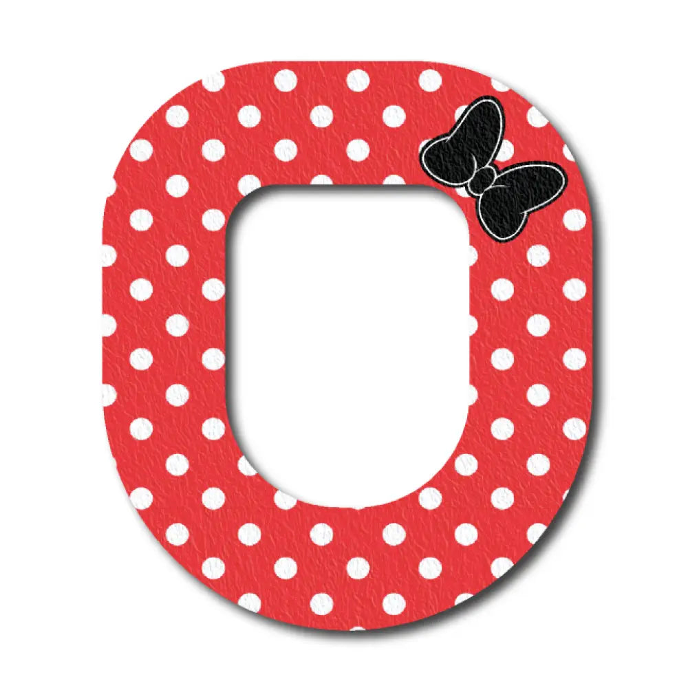 Mini Dots Red - Omnipod Single Patch