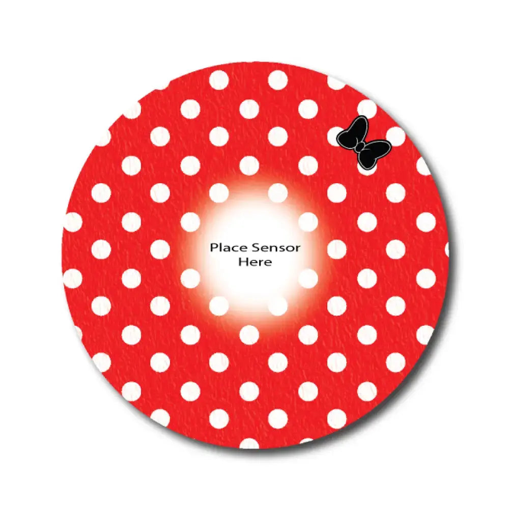 Mini Dots Red Underlay Patch For Sensitive Skin - Libre 2 Single