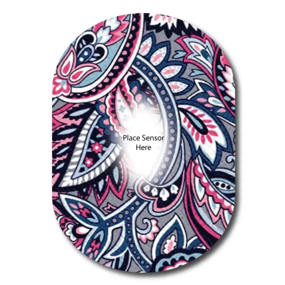 Single Patch / G6 Motif Paisley Underlay Patch for Sensitive Skin - Dexcom G6