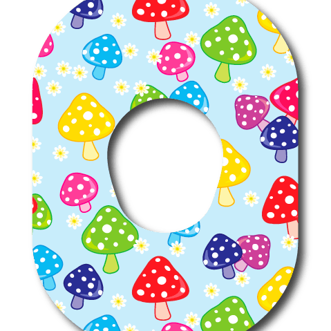 Single Patch / G7 Mushroom Blooms - Dexcom G7 and Stelo