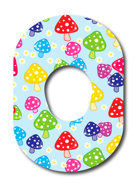 Single Patch / G7 Mushroom Blooms - Dexcom G7 and Stelo