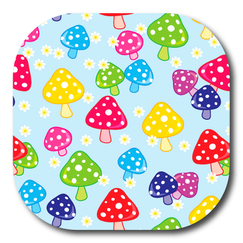 Single Patch / G7 Cover-Up Mushroom Blooms - Dexcom G7 and Stelo Cover-up