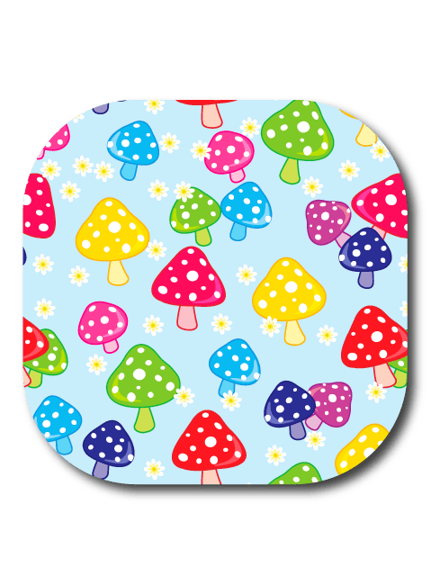 Single Patch / G7 Cover-Up Mushroom Blooms - Dexcom G7 and Stelo Cover-up