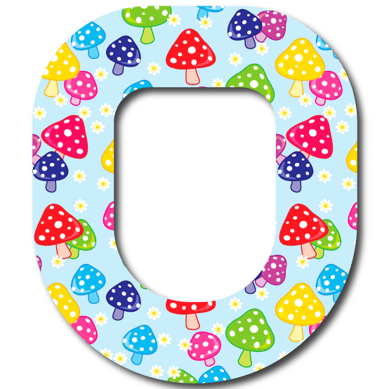 Single Patch / Omnipod Mushroom Blooms - Omnipod