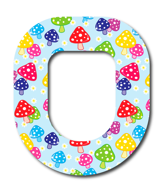 Single Patch / Omnipod Mushroom Blooms - Omnipod