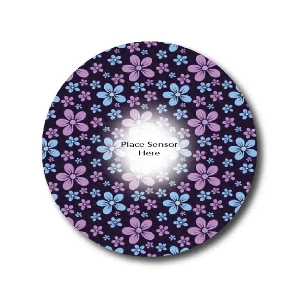 Single Patch / Libre 3 Painted Purple Underlay Patch for Sensitive Skin - Libre 3