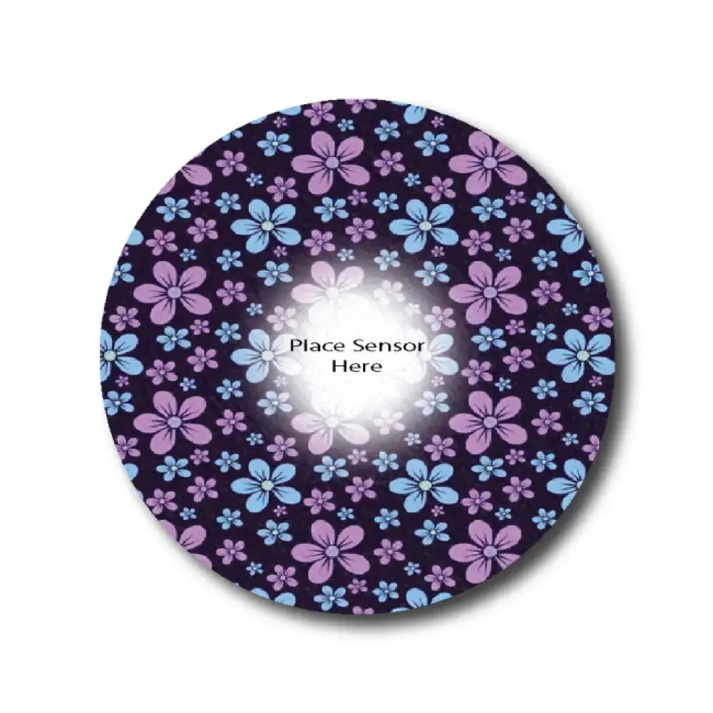 Painted Purple Underlay Patch For Sensitive Skin - Dexcom G7 Single