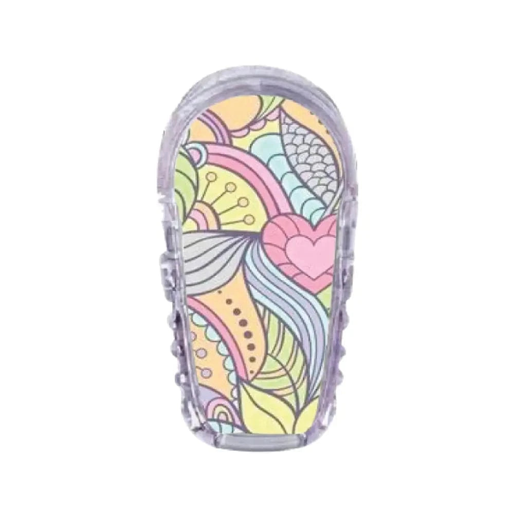 Single Topper / G6 Topper Pastel Blooms - Dexcom G6 Topper