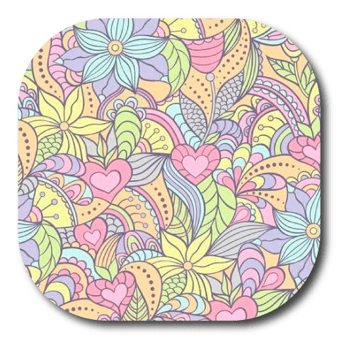 Single Patch / G7 Cover-up Pastel Blooms - Dexcom G7 and Stelo Cover-up