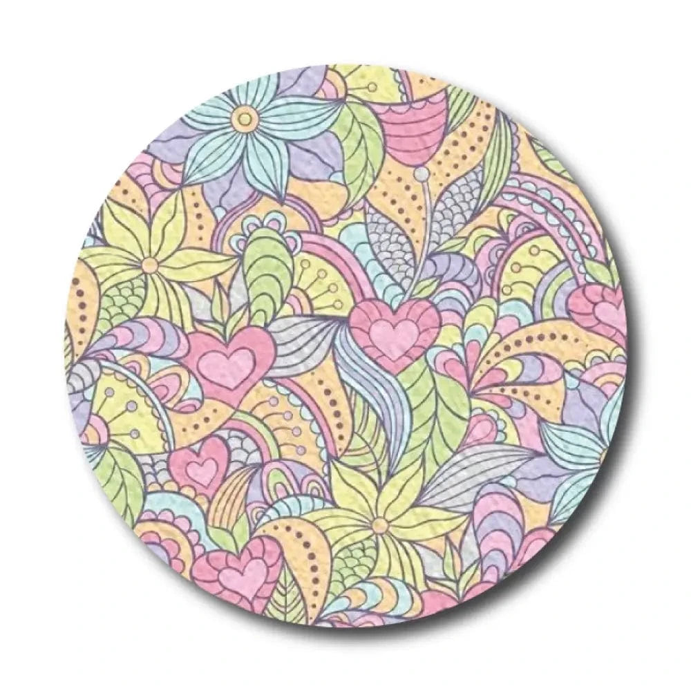 Single Patch / Libre 2 Cover-up Pastel Blooms - Libre 2 and Lingo Cover-up