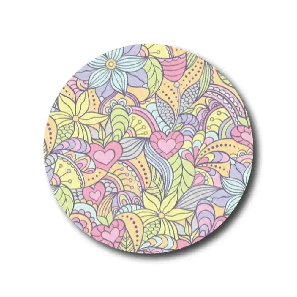 Single Patch / Medtronic-Instanct Pastel Blooms - Medtronic Instanct