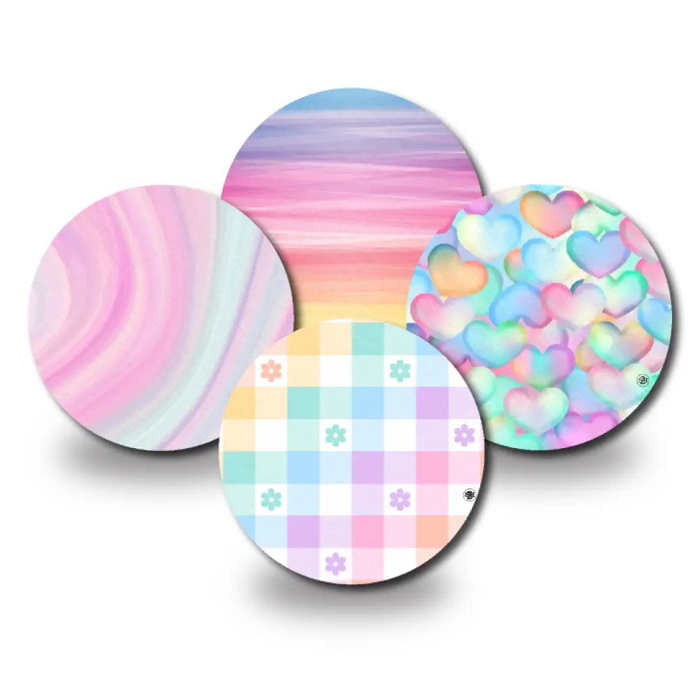 Pastel Pattern Variety Pack - Libre 3 4-Pack (Set of 4 Patches)