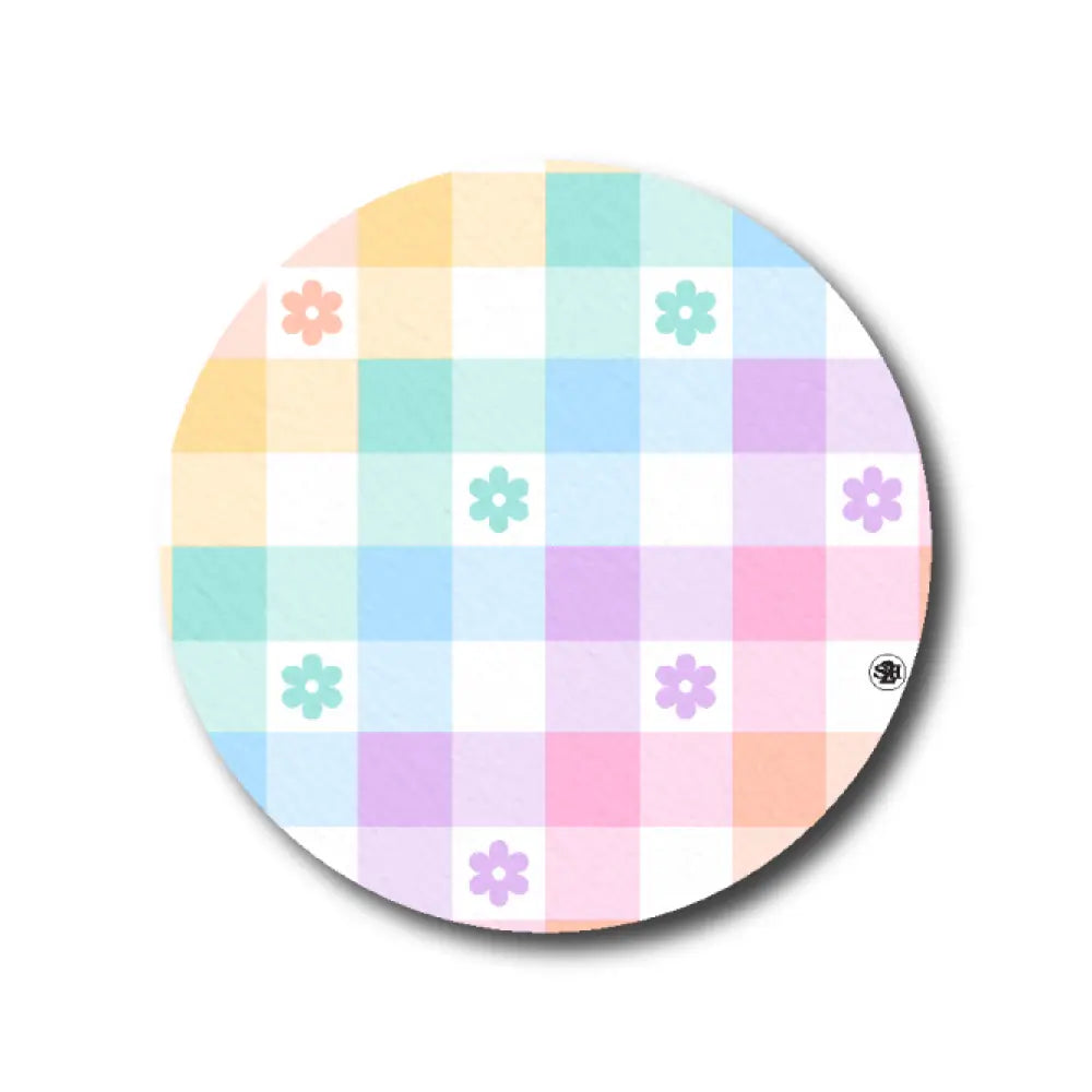 Pastel Plaid - Libre 3 Single Patch