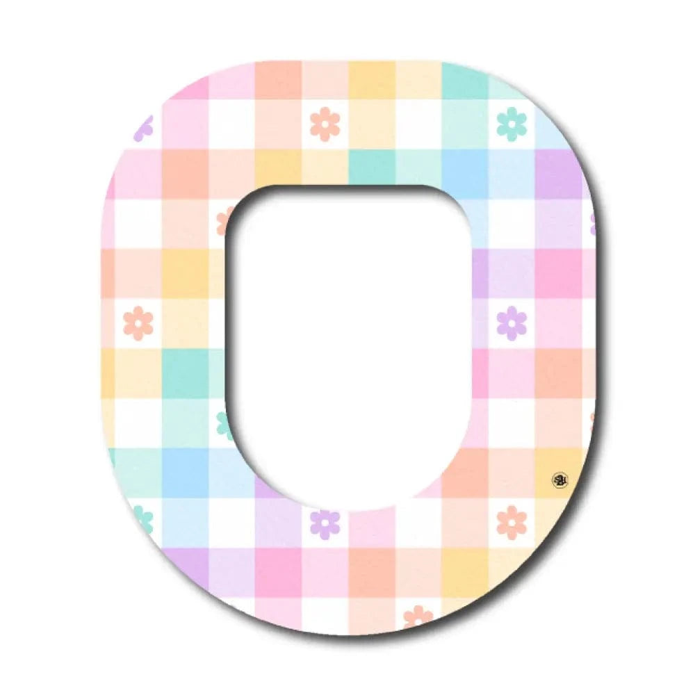 Single Patch / Omnipod Pastel Plaid - Omnipod