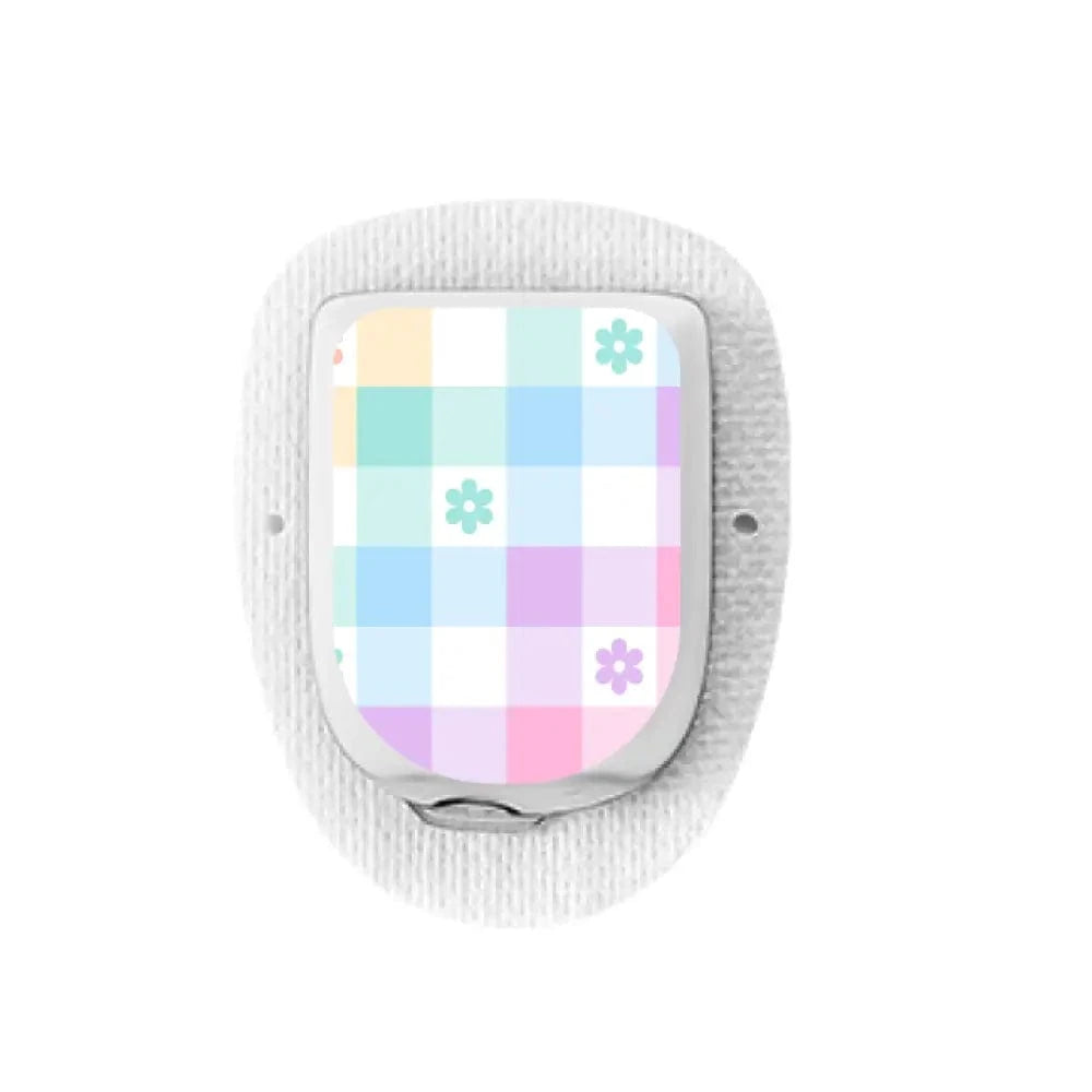 Single Topper / Omnipod Topper Pastel Plaid - Omnipod Topper
