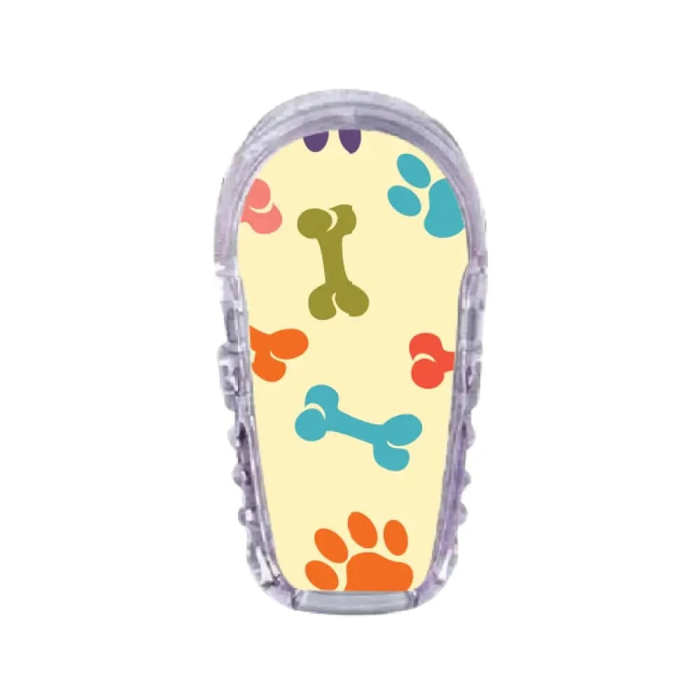 Single Topper / G6 Topper Paws and Bones - Dexcom G6 Topper