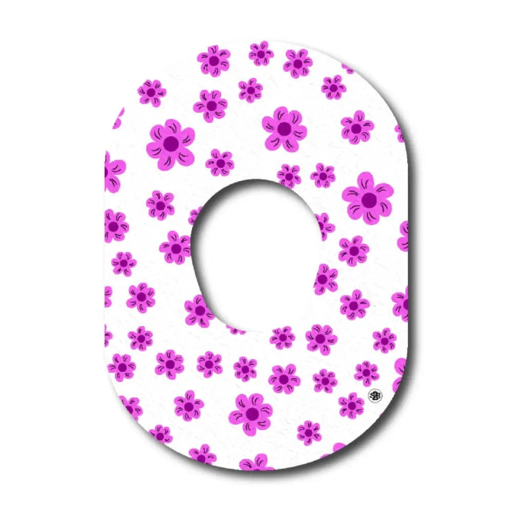 Single Patch / G7 Pink Flower Passion - Dexcom G7 and Stelo