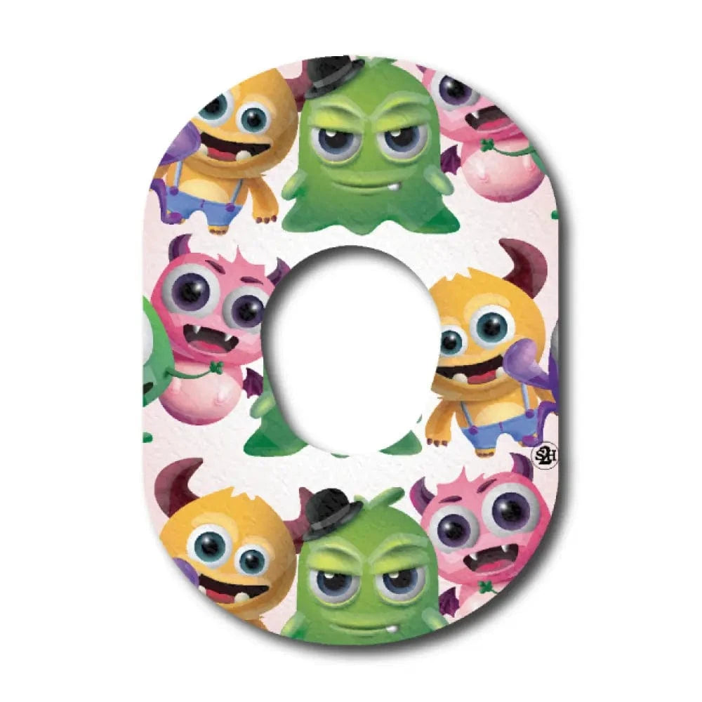 Single Patch / G7 Pink Monster Patch - Dexcom G7 and Stelo