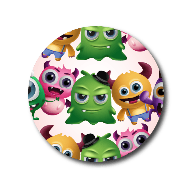 Single Patch / Medtronic Instinct Pink Monster Patch - Medtronic Instinct