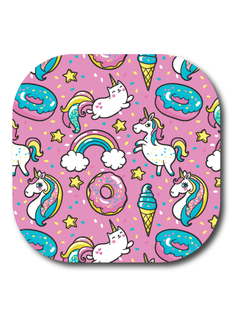 Single Patch / G7 Cover-up Pink Unicorns - Dexcom G7 and Stelo Cover-up
