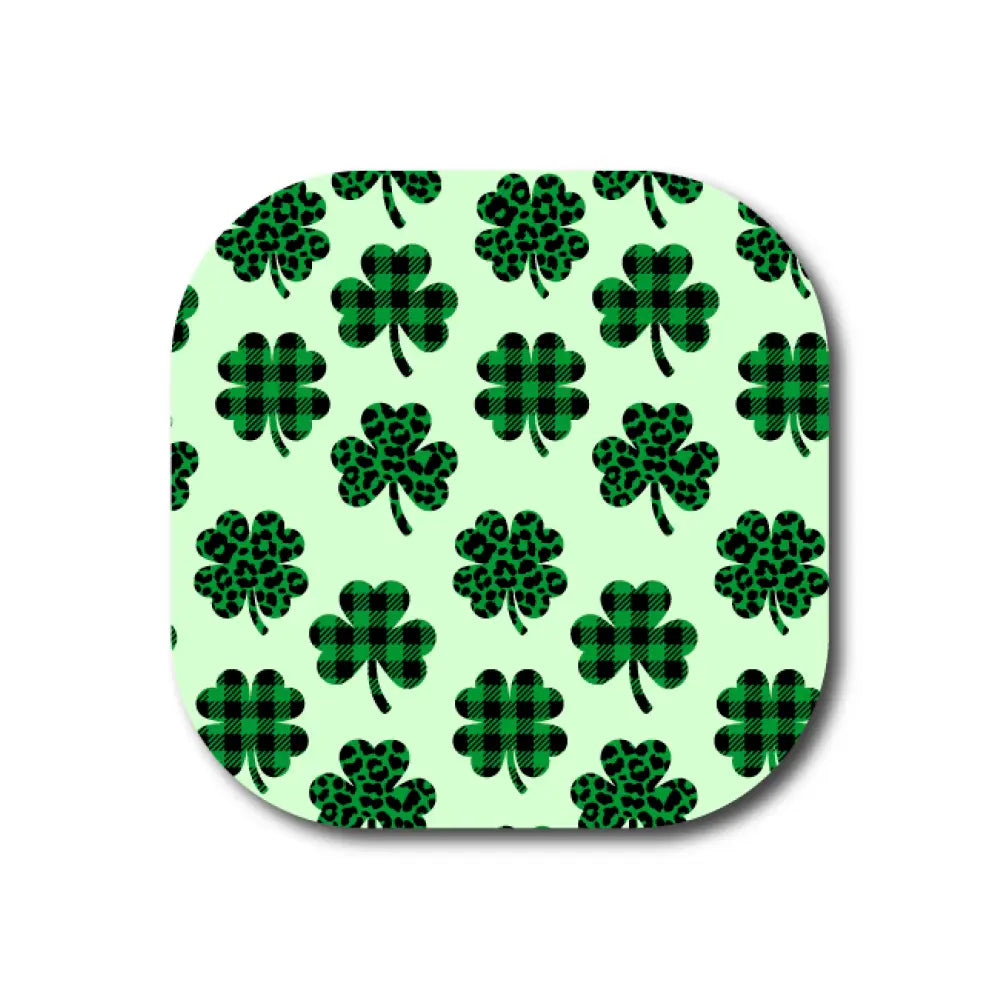 Single Patch / G7 Cover-up Plaid Clovers - Dexcom G7 and Stelo Cover-up