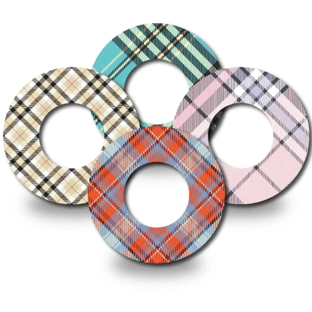 4-Pack (Set of 4 Patches) / Libre 2 Plaid Pattern Variety Pack - Libre 2 and Lingo