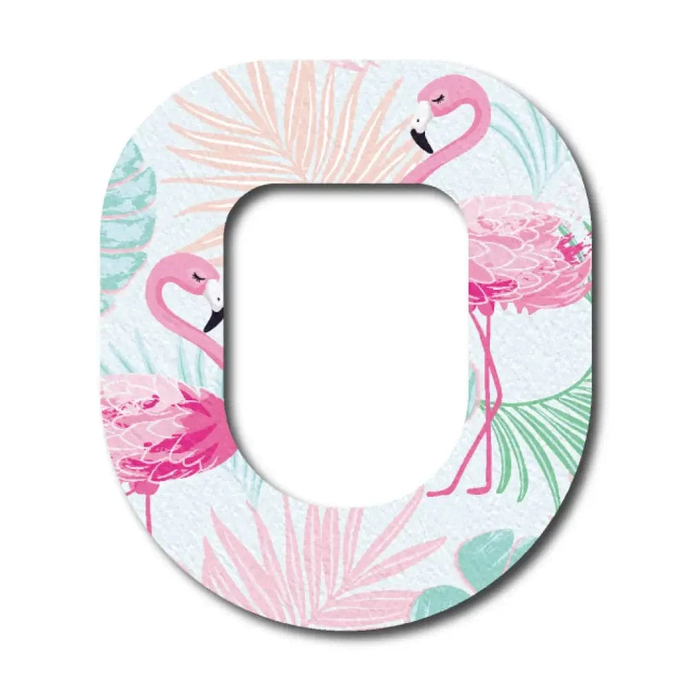 Single Patch / Omnipod Prancing Flamingo - Omnipod