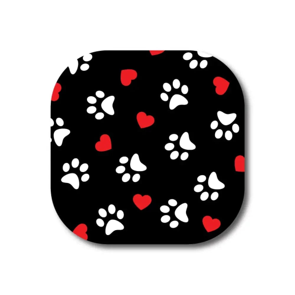 Single Patch / G7 Cover-up Puppy Love in Black - Dexcom G7 and Stelo Cover-up