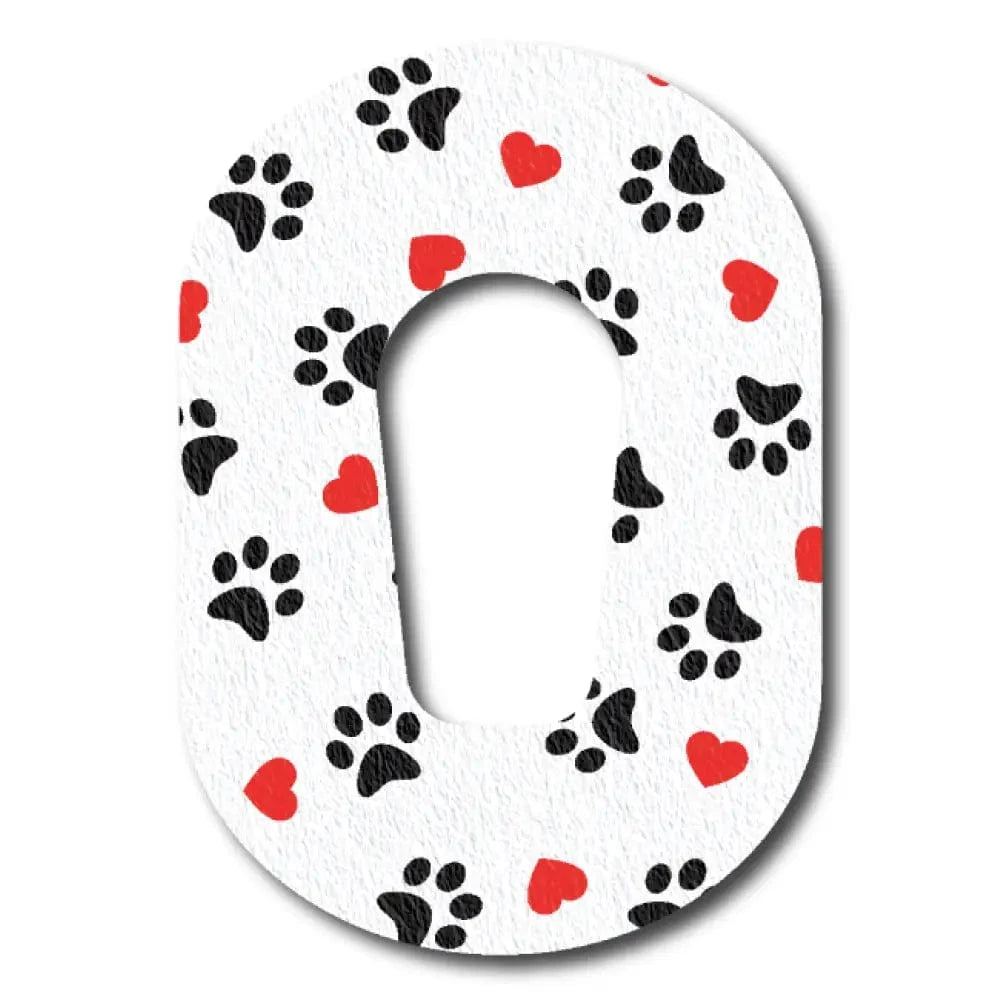 Single Patch / G6 Puppy Love in White - Dexcom G6