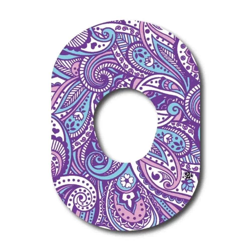 Single Patch / G7 Purple Paisley - Dexcom G7 and Stelo