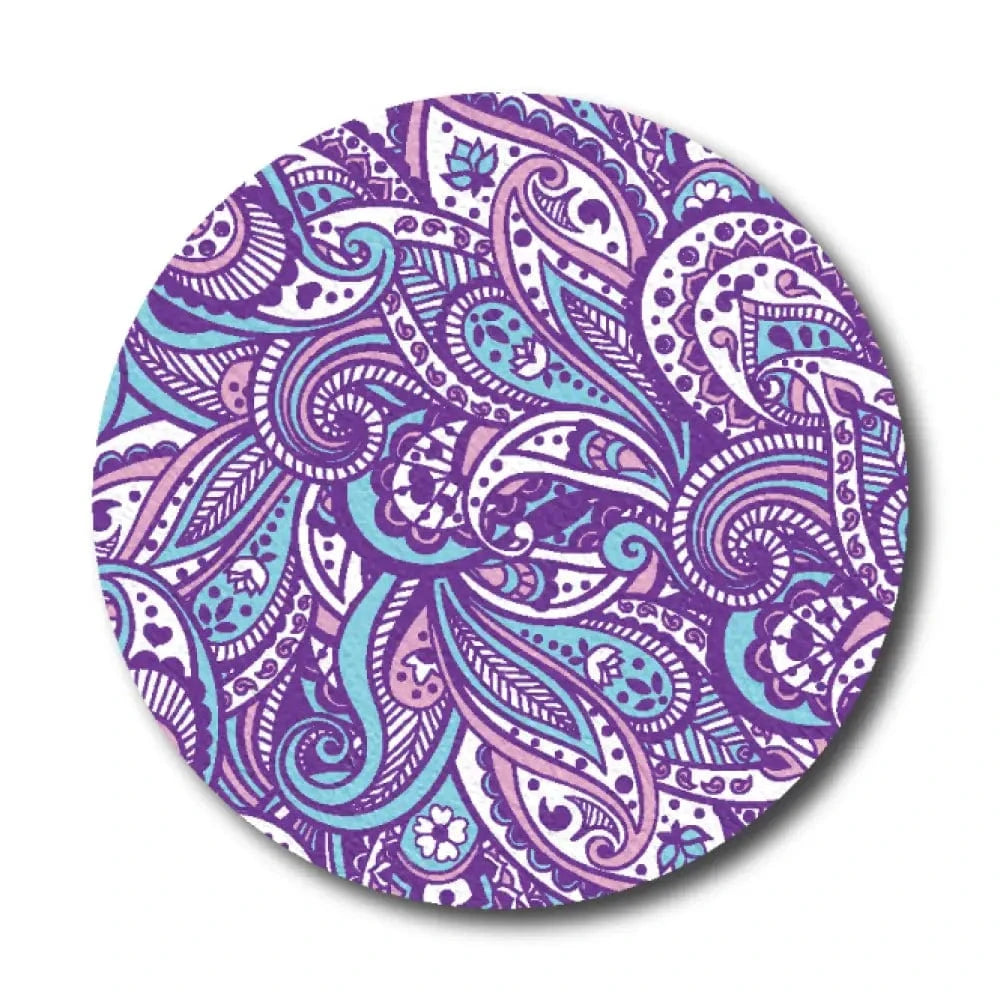 Single Patch / Libre 2 Cover-up Purple Paisley - Libre 2 and Lingo Cover-up