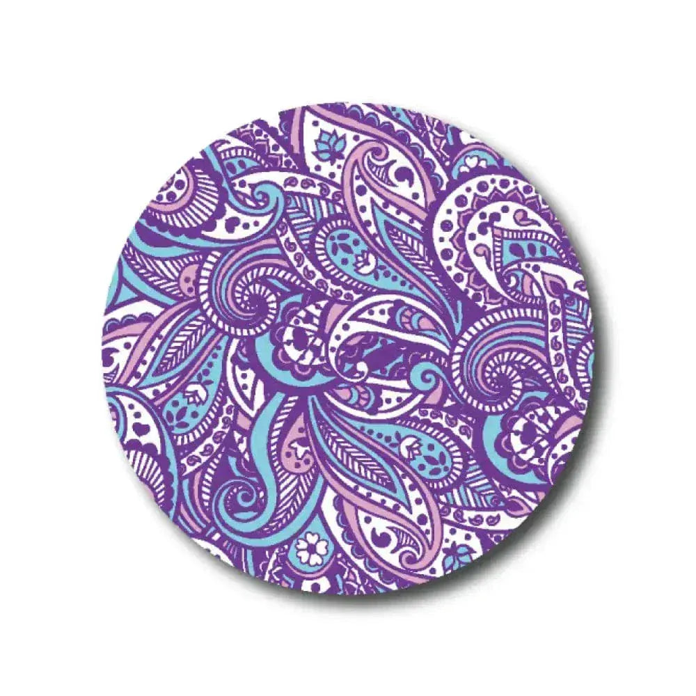 Single Patch / Medtronic-Instanct Purple Paisley - Medtronic Instanct