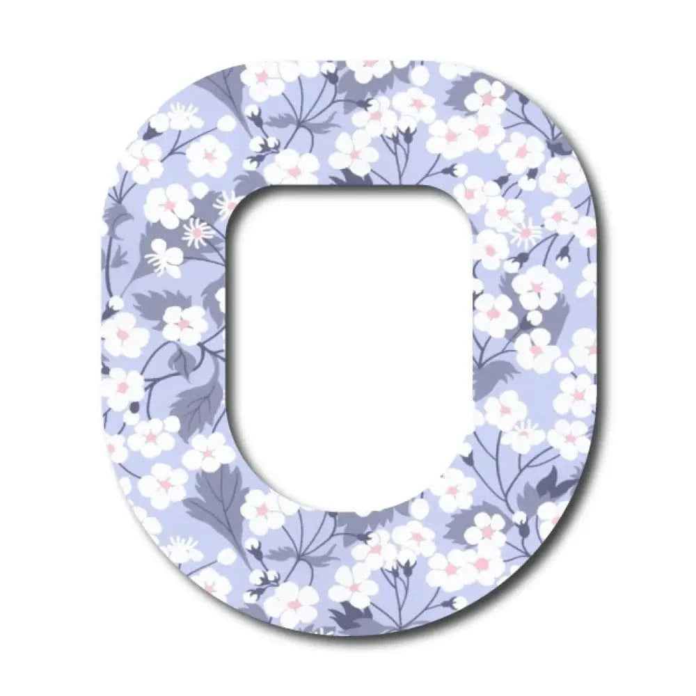 Single Patch / Omnipod Purple Pansy - Omnipod